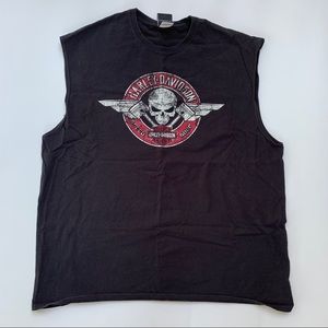 Harley Davidson cut off tee